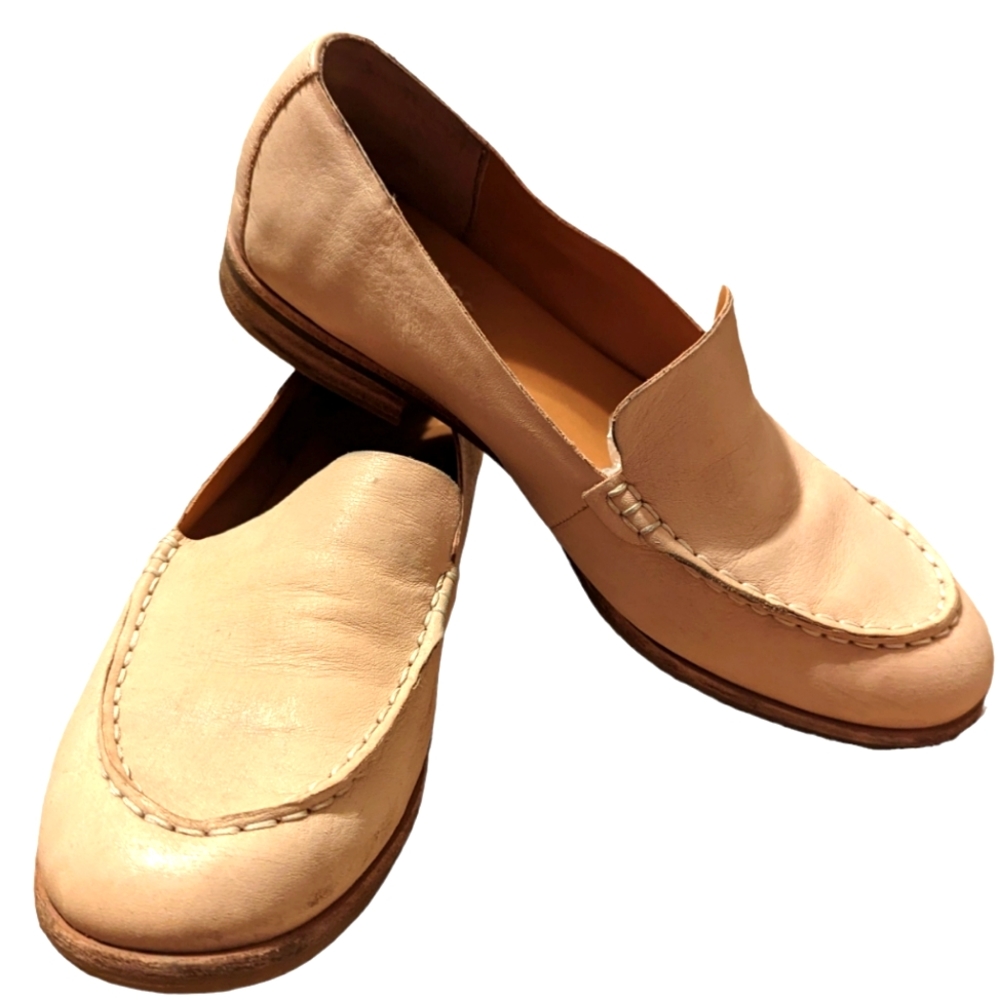 NIB Kork-Ease Women's Meg Leather Loafer in Natural size 9.5
